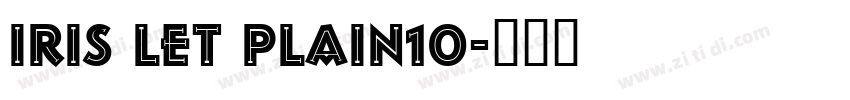 Iris LET Plain10字体转换